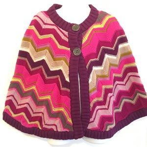 Chevron poncho